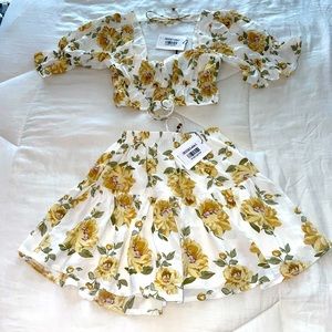 Hello Molly Skirt and Top Set (worn once)